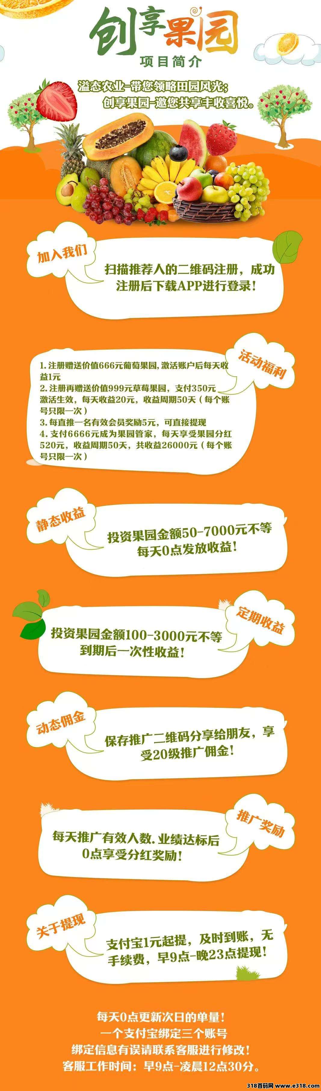 创想果园刚出一秒，送福利葡萄，亲测提现秒到账无手续费！