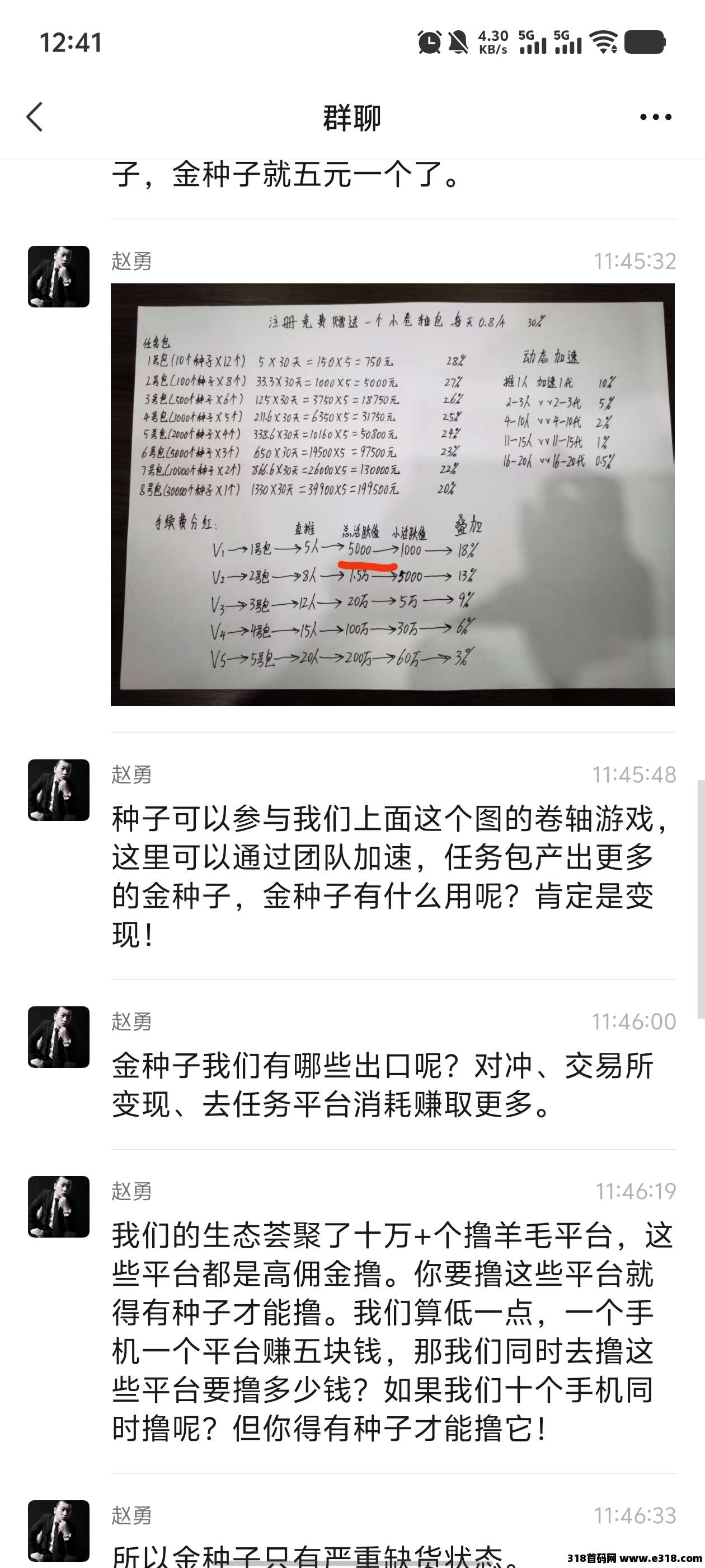 新卷轴剧易购，有礼有据模式，实名会员送一个初级包每天产0.8米粒，我们的米粒释放出来可以换种子上包