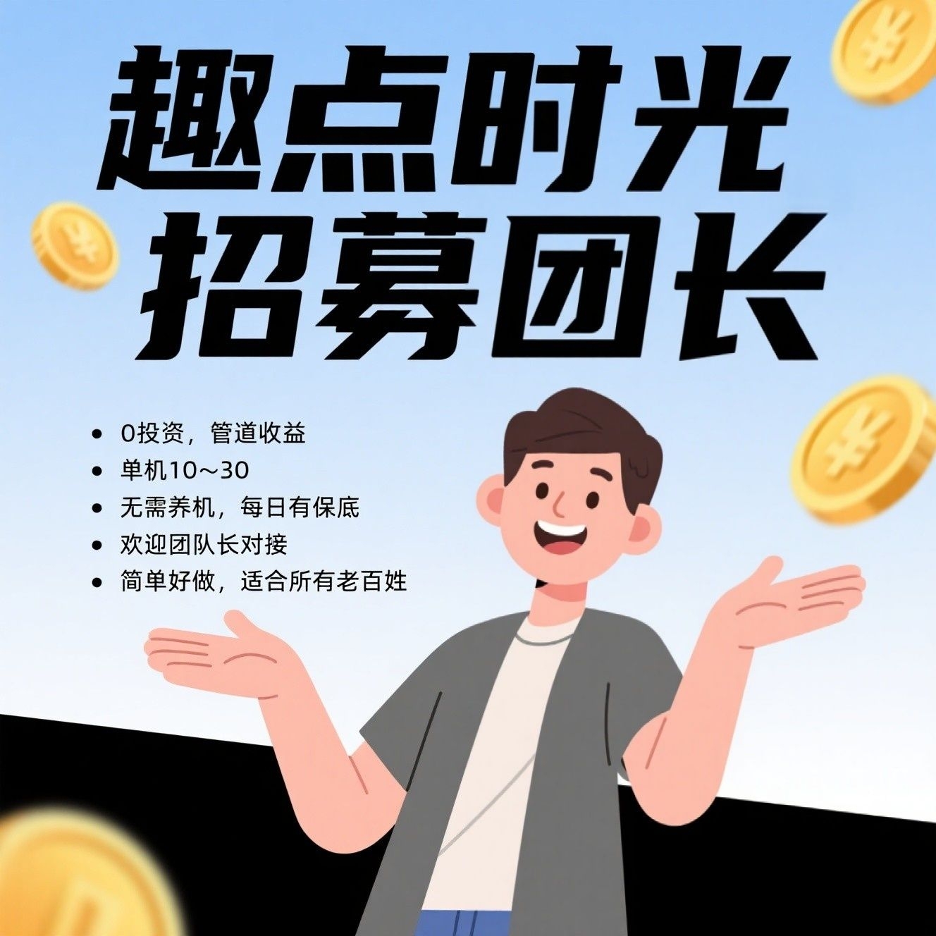 首码，趣点时光，零撸不养机，收益高，刚出放水