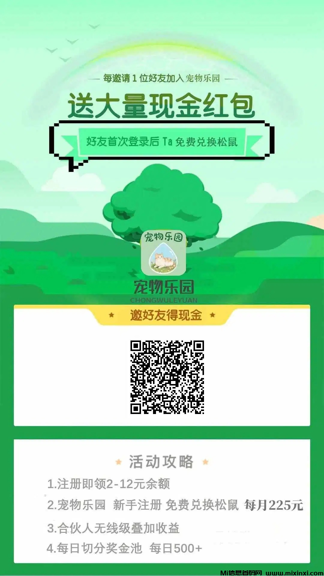 宠物乐园首码，全新发圈赚+挂机分红模式玩法