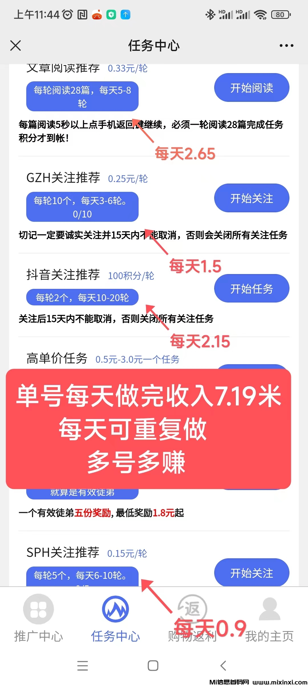 有米阅读首码，零撸天花板，收益稳定，多号多赚