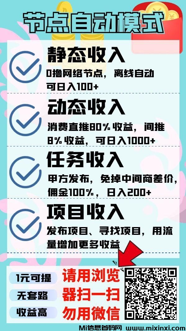 全新挂机节点能量首发，一键启动轻松赚零花！