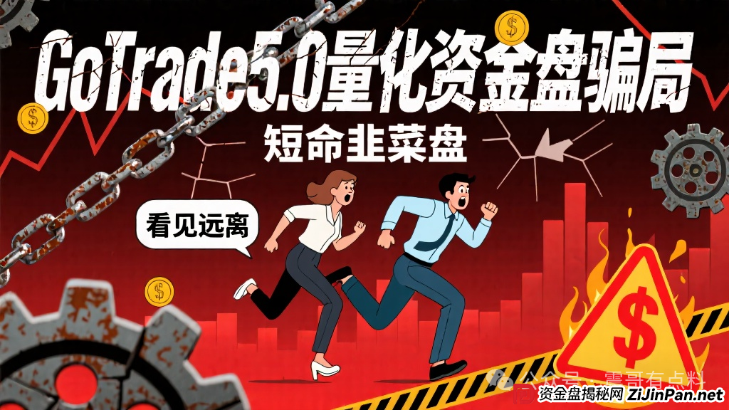 GoTrade5.0量化资金盘骗局，短命韭菜盘，看见远离