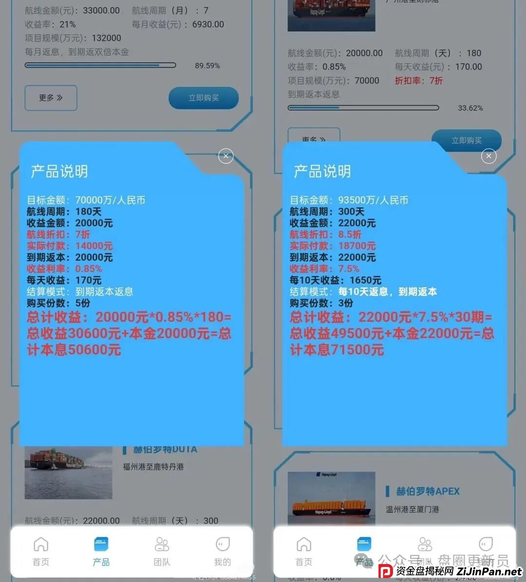 11月19号曝光‼️最新资金盘诈骗项目，赫伯罗特航运，富达管家，中国华能.