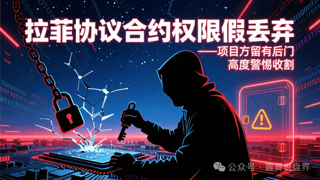 拉菲协议合约权限假丢弃,项目方留有后门,高度警惕收割 拉菲协议合约权限假丢弃,项目方留有后门,高度警惕收割
