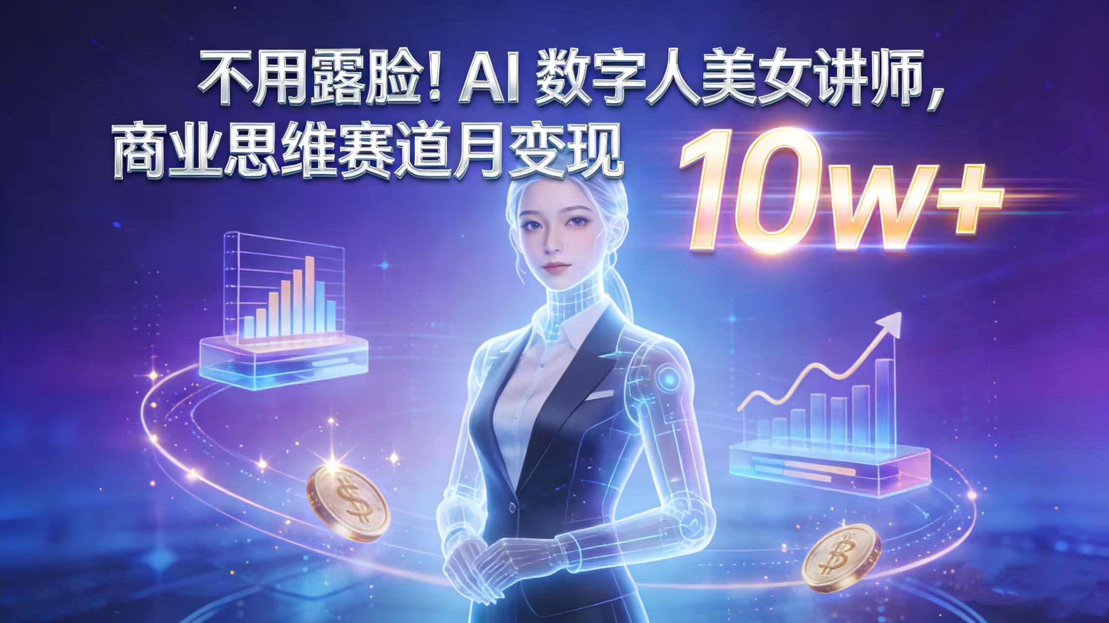 不用露脸!AI 数字人美女讲师,商业思维赛道月变现 10w+(1) 不用露脸!AI 数字人美女讲师,商业思维赛道月变现 10w+(1)