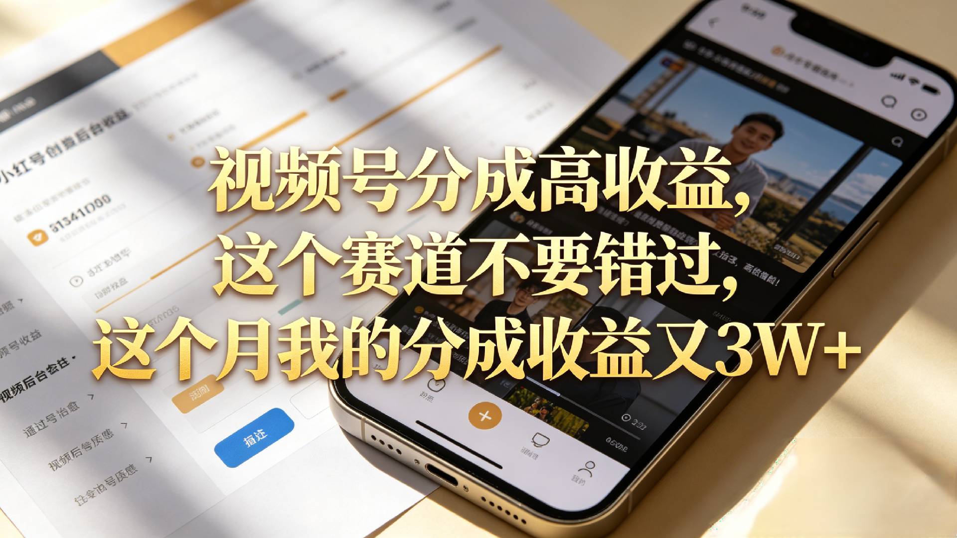 想要【视频号分成高收益】,这个赛道不要错过,这个月我的分成收益又3W+(1) 想要【视频号分成高收益】,这个赛道不要错过,这个月我的分成收益又3W+(1)