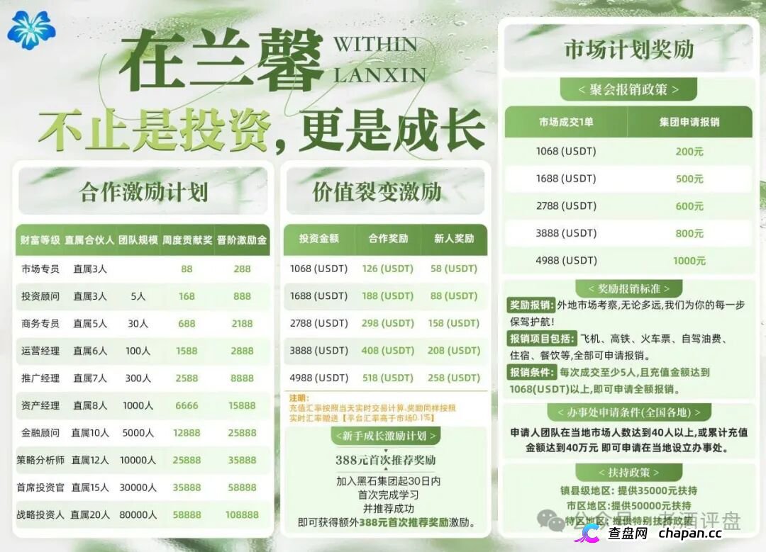 黑石资管查无此号,兰馨亚洲是壳,资金盘崩盘倒计时