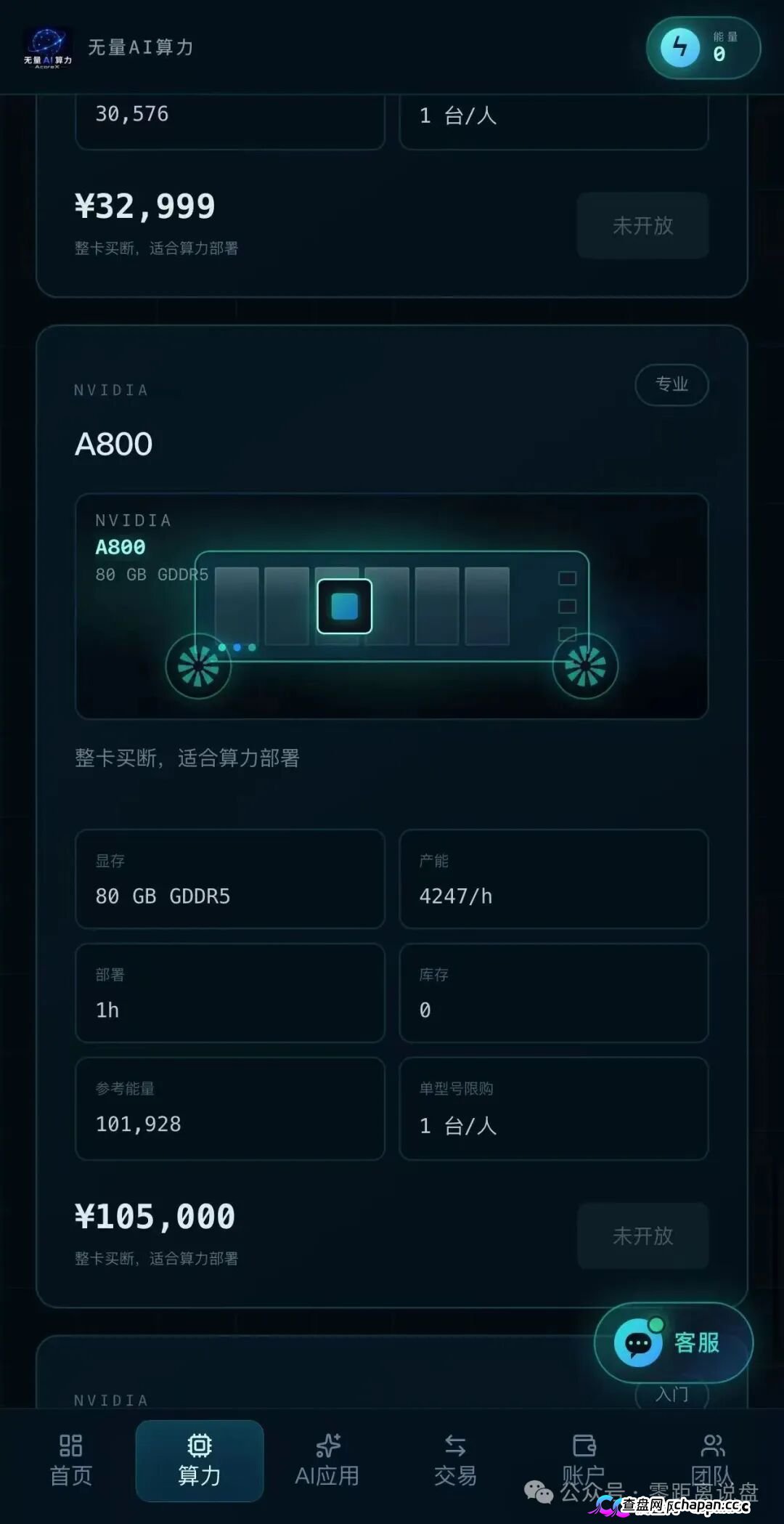 紧急预警|“无量AI算力”:A800标价10万5,库存0,未开放——你买的不是显卡,是APP里的一串数字(2) 紧急预警|“无量AI算力”:A800标价10万5,库存0,未开放——你买的不是显卡,是APP里的一串数字(2)